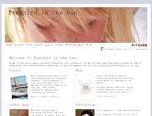 Tablet Screenshot of frecklesinthesun.com